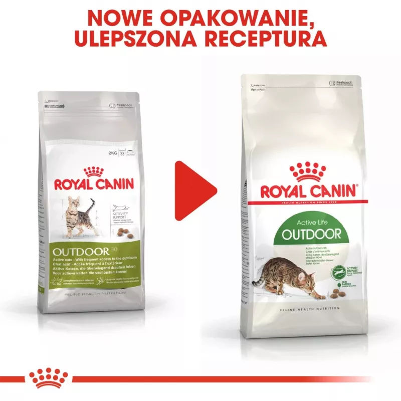 Dry cat food Royal Canin Active Life Outdoor 4 kg — Adult, Poultry, 30% Protein, 20% Fat