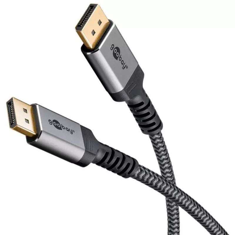 Goobay DisplayPort Cable 2.0/2.1, 80 Gbit/s | 75685 | DisplayPort to DisplayPort