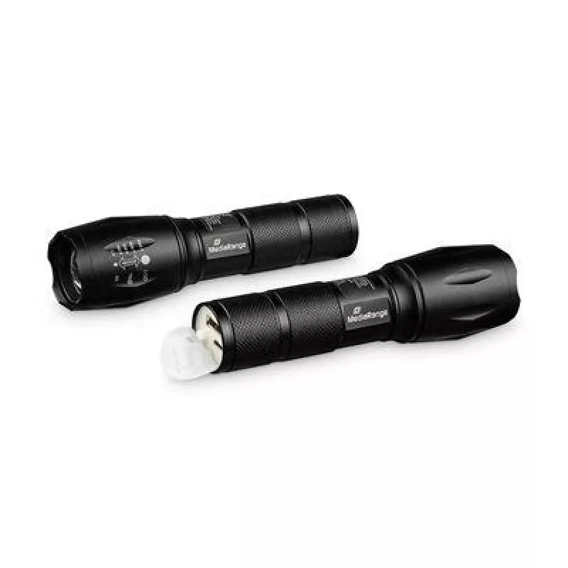 Hand flashlight MediaRange MR735 Black LED 10W USB rechargeable