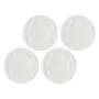 Dinner plates set LA PORCELLANA BIANCA LUNIA — set of 4 white porcelain plates