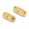 DeLOCK Adapter RP-SMA plug to RP-SMA plug 9 mm diameter 18.9 mm width