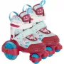Children's HUDORA My First Quad LED roller skates size 26–29, red/light blue with LED lights