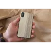 Smartphone case man and wood for iPhone X/XS — vintage olive black