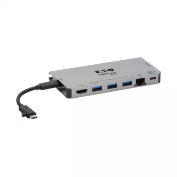 USB-C Dock - 4K HDMI, USB 3.2 Gen 1, USB-A Hub, GbE, Memory Card, 100W PD Charging, Detachable Cord U442-DOCK5D-GY