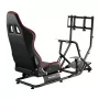 Racing cockpit huzaro Speed 6.0 with adjustable seat, steel frame, 30°–90° angle, supports up to 120 kg, red, 1080×1360×560 mm