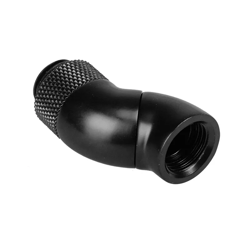 Cooling accessory BitsPower BP-MB90R2 brass right-angle adapter, black, 18×29×39.8 mm