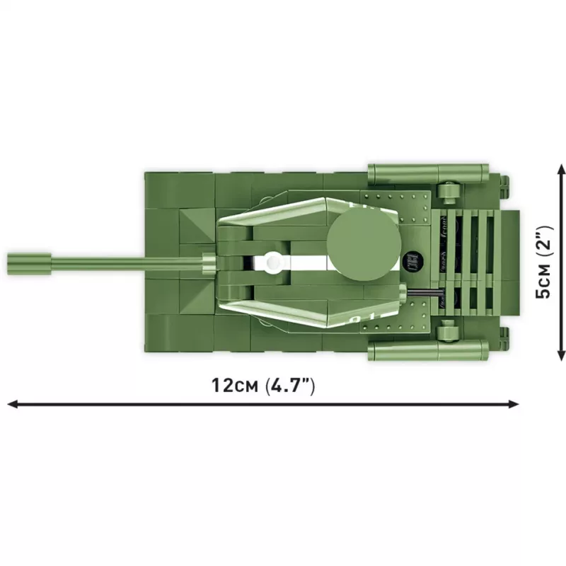 Building set Cobi IS-2 model, World War II tank, 130 pieces, recommended age 6+