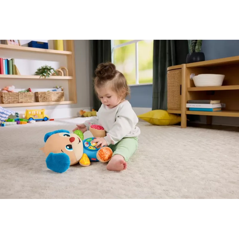 Interactive learning toy MATTEL Fisher-Price Learn & Laugh Puppy JFD27 — lights, sounds, buttons for early learning