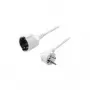 Logilink - Power Extension Cable - CEE 7/7 (SCHUKO) (M) - CEE 7/7 (SCHUKO) (W) - 3 m - 90-degree connector (LPS101)