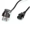 Power cable ROLINE 19.08.1014 Black 3 m CEE 7/7 C13 coupler