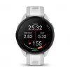 Smartwatch GARMIN Forerunner 165 — GPS, AMOLED 1.2 inch, 4 GB, 5 ATM, 11 days battery, Grey case, White strap