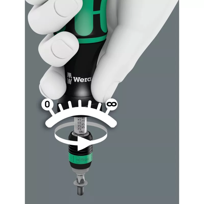 torque screwdriver 7441, Torque Wrench black/Green, for 1/4 Bits