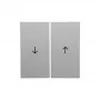 Wall plate / switch cover berker 16251909, white, plastic, screwless, single-gang