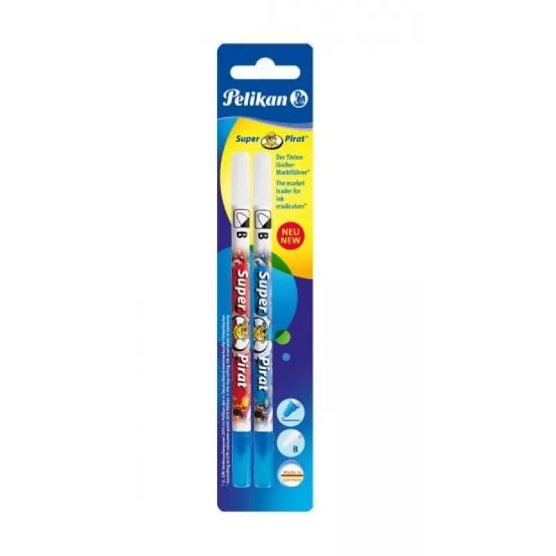 Eraser Pelikan Super-Pirat F/B Multicolour 2 pcs