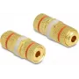 Wire connector DeLOCK 64143 2 x binding post Gold Red