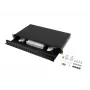 Patch panel 1U Lanberg FOP1-24SD-LQB Steel Black Rack mounting