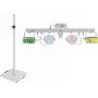 LED Laser Bar Set EUROLITE KLS with BPS-3 speaker stands, white