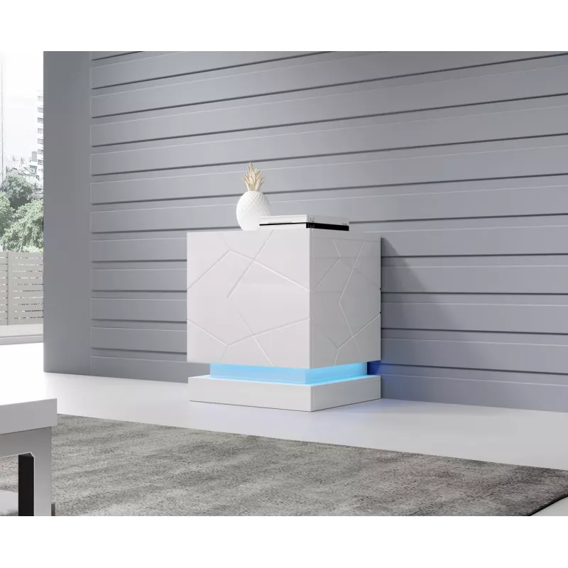 Bedside cabinet lighting cama meble QIU, 2 pcs, RGB, surface-mounted, AC powered