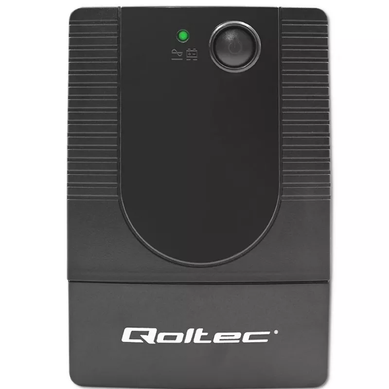 Qoltec 53774 uninterruptible power supply (UPS) Line-Interactive 1 kVA 600 W 1 AC outlet(s)