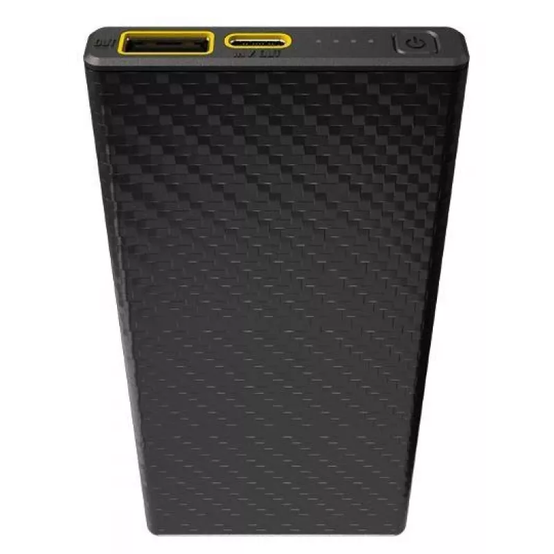 Portable power bank Nitecore CARBO 10000 — Lithium‑Ion 10000 mAh, 38 W PD, USB‑A + USB‑C, grey