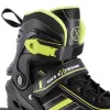 Nils Extreme NH18191 2IN1 Inline Skates BLACK/LIME SIZE. M (34-38) With Interchangeable Hockey Skates