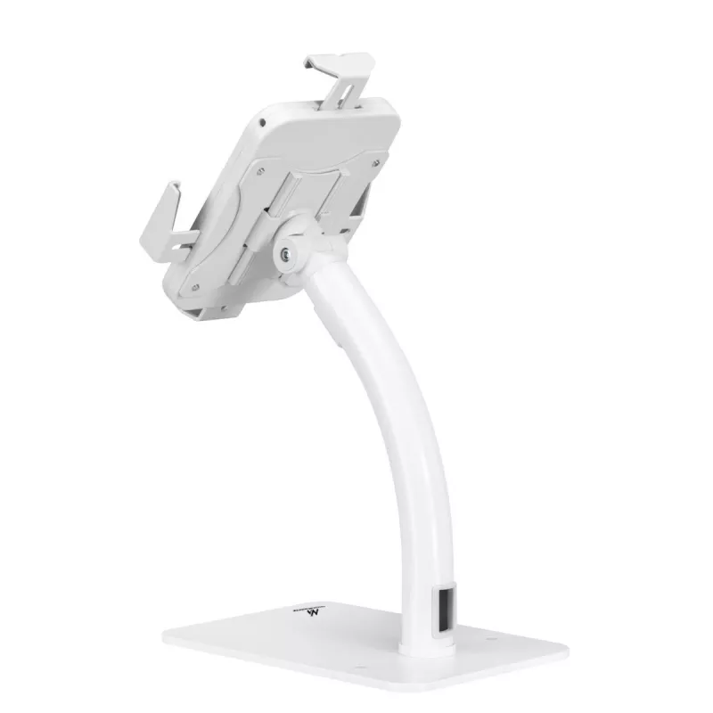 Tablet desk/wall mount MACLEAN MC-468W, white, for 7.9–11 inch tablets, clamp and mounting kit, adjustable tilt