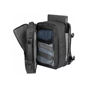Outdoor backpack NATEC NTO-2116 frameless polyester black 330×240×440 mm with tablet compartment and 10 pockets