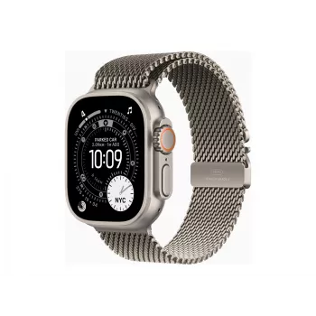 Apple Watch Ultra 3 GPS + Cellular 49mm Natural Titanium Case with Natural Titanium Milanese Loop - Medium | Apple