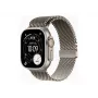 Apple Watch Ultra 3 GPS + Cellular 49mm Natural Titanium Case with Natural Titanium Milanese Loop - Medium | Apple