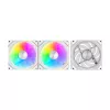 Cooling fans Darkflash Gauss G24 3-in-1 White 120mm — set of 3, 120 mm