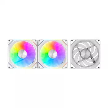 Cooling fans Darkflash Gauss G24 3-in-1 White 120mm — set of 3, 120 mm