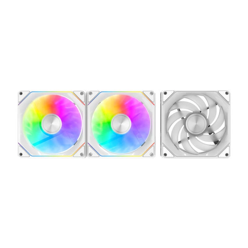 Cooling fans Darkflash Gauss G24 3-in-1 White 120mm — set of 3, 120 mm