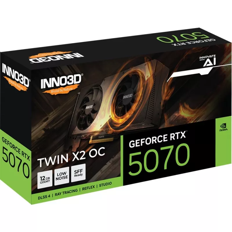 INNO3D GeForce RTX 5070 TWIN X2 OC 12GB GDDR7 Graphics Card