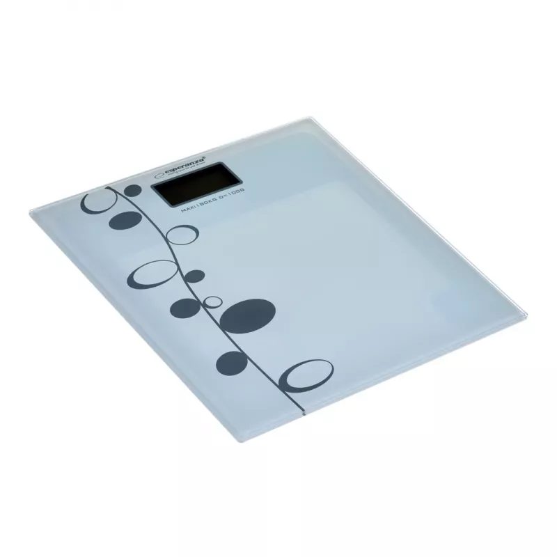 Personal bathroom scale Esperanza Zumba EBS005 - electronic, 180 kg, white glass