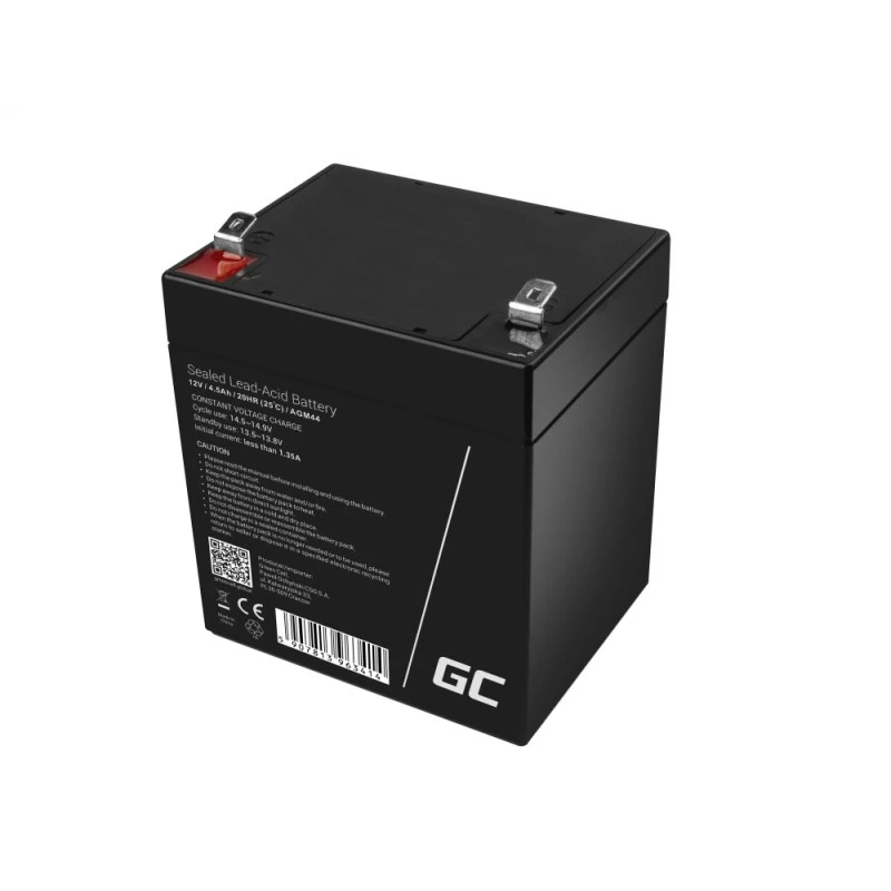 UPS battery Green Cell AGM44 — 12 V 4.5 Ah Sealed Lead Acid (VRLA), 101×70×90 mm, 1.35 kg, black