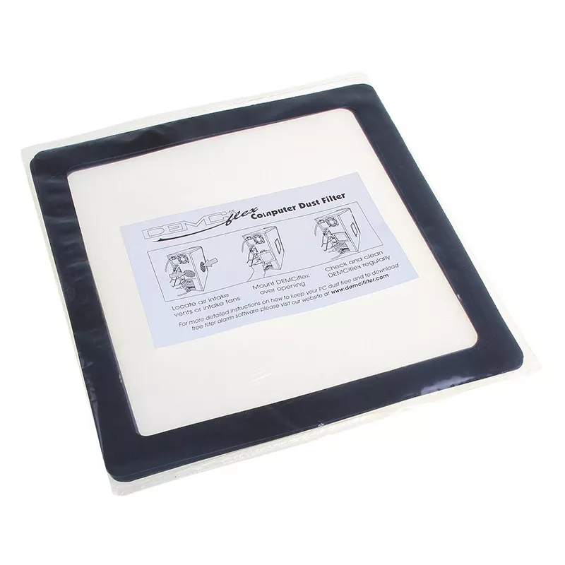DEMCiflex dust filter 140mm, square - black/White