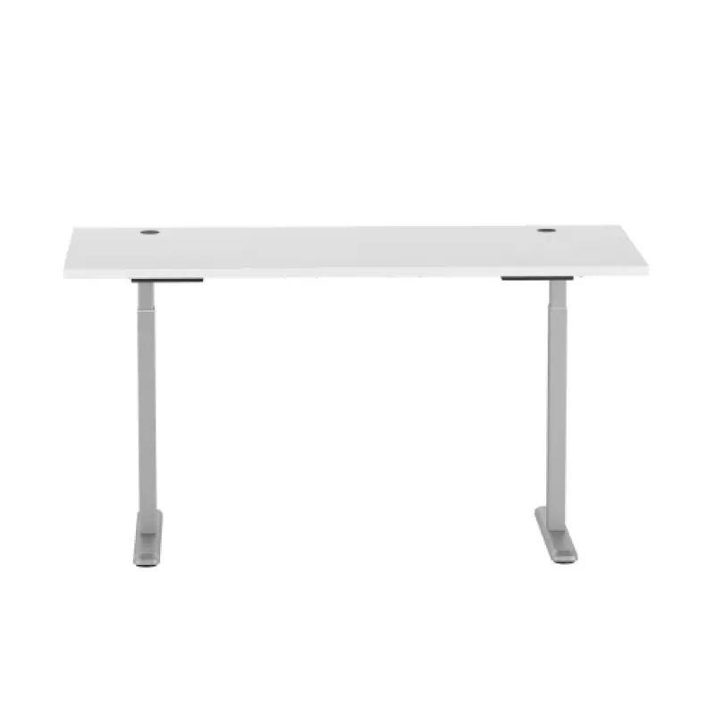 Adjustable Height Table Up Up Bjorn Gray, Table top L White
