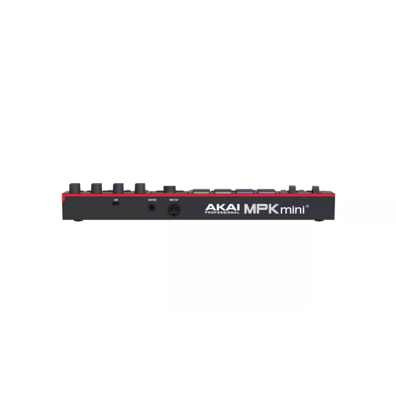 MIDI keyboard AKAI MPK MINI 4 Black — 25 keys, 8 pads, 8 encoders, arpeggiator, USB-C, MIDI out