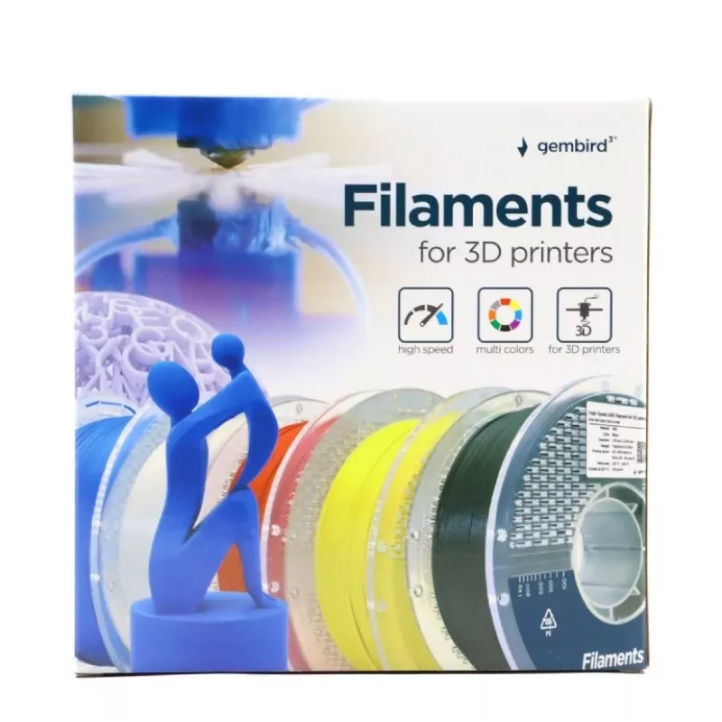 GEMBIRD ABS 1.75 mm 1 kg filament — White, compatible with any brand