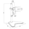 Monitor mount LOGILINK BP0044 for 33–81.3 cm (13 inch–32 inch) screens, VESA 75x75–100x100, max 8 kg, desk, black