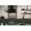 Vertical Eco Duo Glass Wall-mounted chimney hood Black