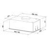 ELEYUS HOOD ATR L 14 200 52 BL Built under Black 52 cm 424 m3/h