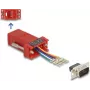 DeLOCK D-Sub 9 pin male to RJ12 female Assembly Kit red