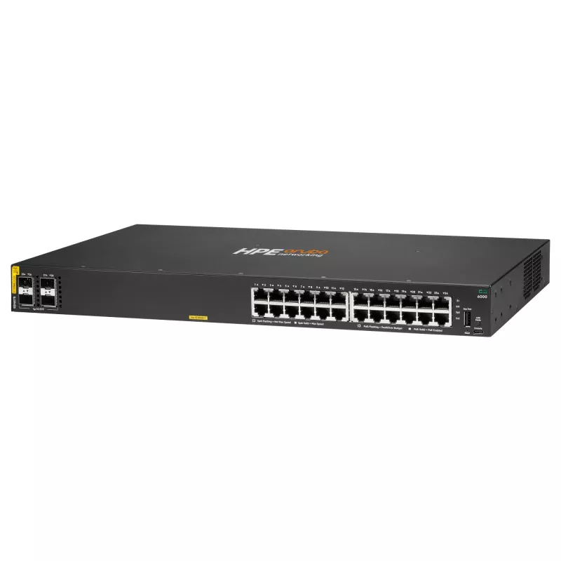 Switch HP Enterprise Aruba 6000 24G CL4 4SFP — 24 x Gigabit Ethernet, 4 x SFP ports