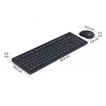 keyboard and mouse set WKM-200 black