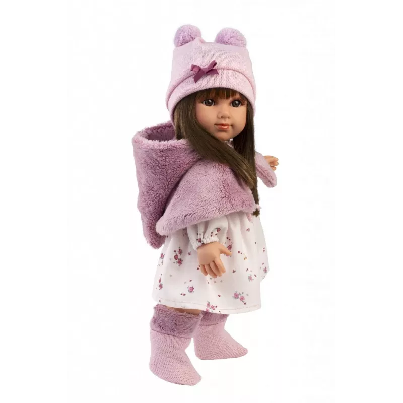 Doll Llorens Sara 35 cm — realistic vinyl head and soft fabric body