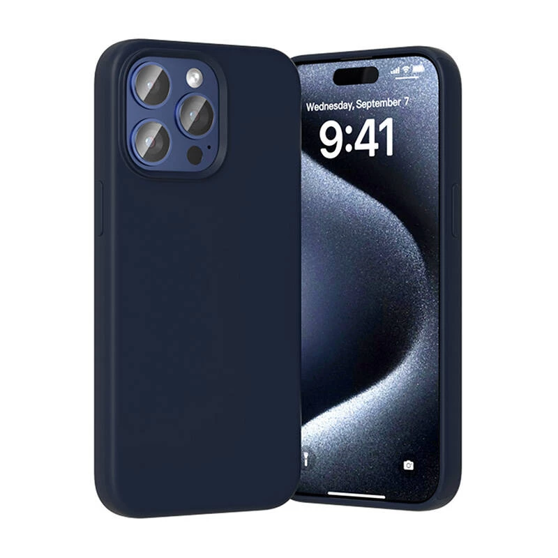Protective silicone case Vention KUFL0-40 for iPhone 15 Pro Max, blue
