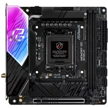 Motherboard ASROCK B860I Lightning WiFi — Intel B860, LGA 1851, Mini-ITX, DDR5, 2x DIMM, 4x M.2, 2.5Gb LAN, Wi‑Fi 6E, Bluetooth 5.3