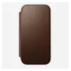 Folio phone case Nomad NM014209858 for Apple iPhone 17, 16 cm (6.3 inch), brown, 4 card pockets