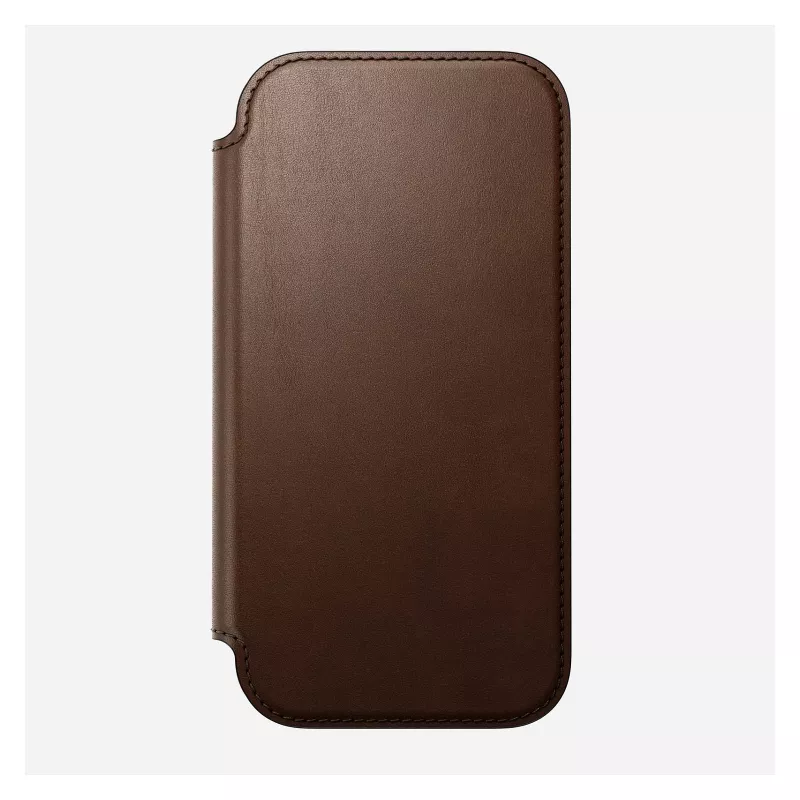Folio phone case Nomad NM014209858 for Apple iPhone 17, 16 cm (6.3 inch), brown, 4 card pockets
